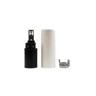 Kit Portalampada E14 con Ghiera e Coprifilo.