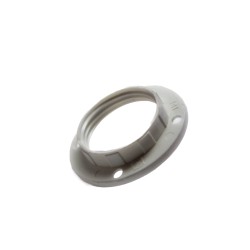 Ghiera E14 con fori bianca